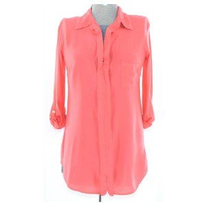 Splendid Coral Popover V-neck Tunic XS